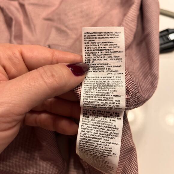 Banana Republic Brown Standard Fit Non-Iron Button-Down Shirt Size Small - Picture 5 of 8